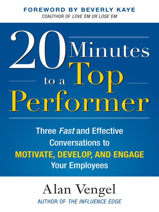 Title details for 20 Minutes to a Top Performer by Alan Vengel - Wait list